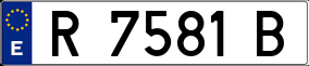 Trailer License Plate